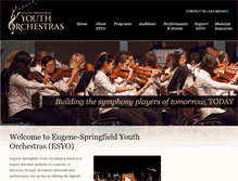 Tablet Screenshot of esyorchestras.org
